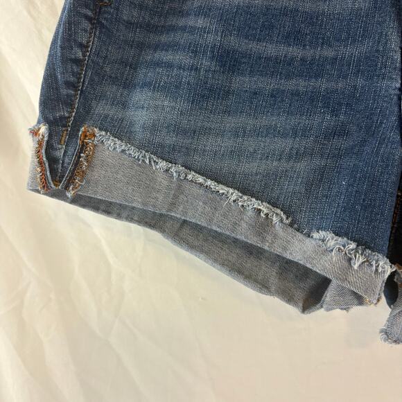 TORRID Shorts Womens 12 Denim Jeans Feel the Fit Stretch Blue Cut Off Summer 3" - Picture 3 of 6
